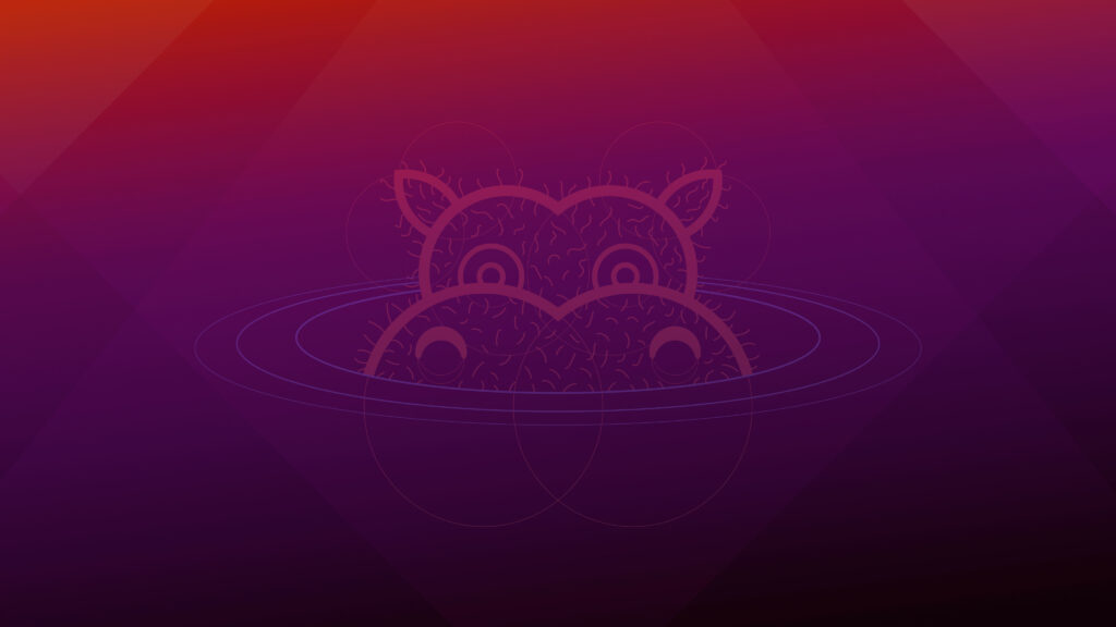 Wallpaper van Ubuntu 21.04 Hirsute Hippo