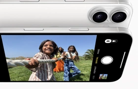 Foto van een iPhone 16 van voor en achter