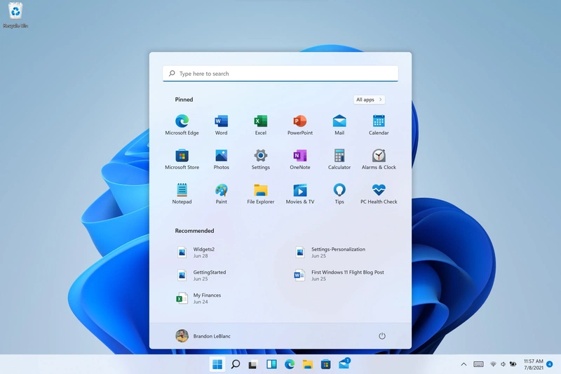 Bijgewerkt Startmenu Windows 11