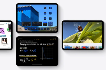 Screenshot van iPads met daarop iPadOS 18
