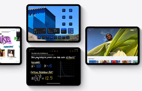 Screenshot van iPads met daarop iPadOS 18