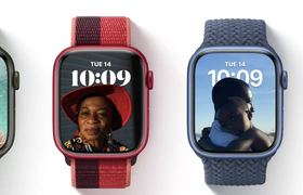 Drie Apple Watch series 7 op een rij