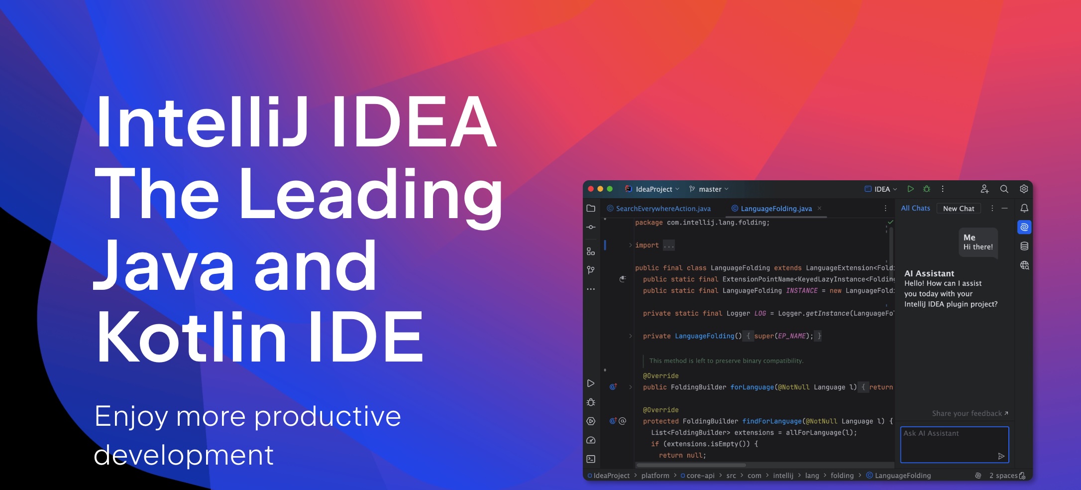 Hero image van Download: IntelliJ 2023.3.5