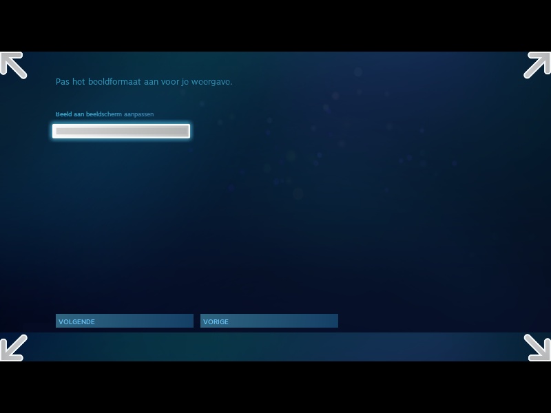 Screenshot SteamOS-opzetwizard