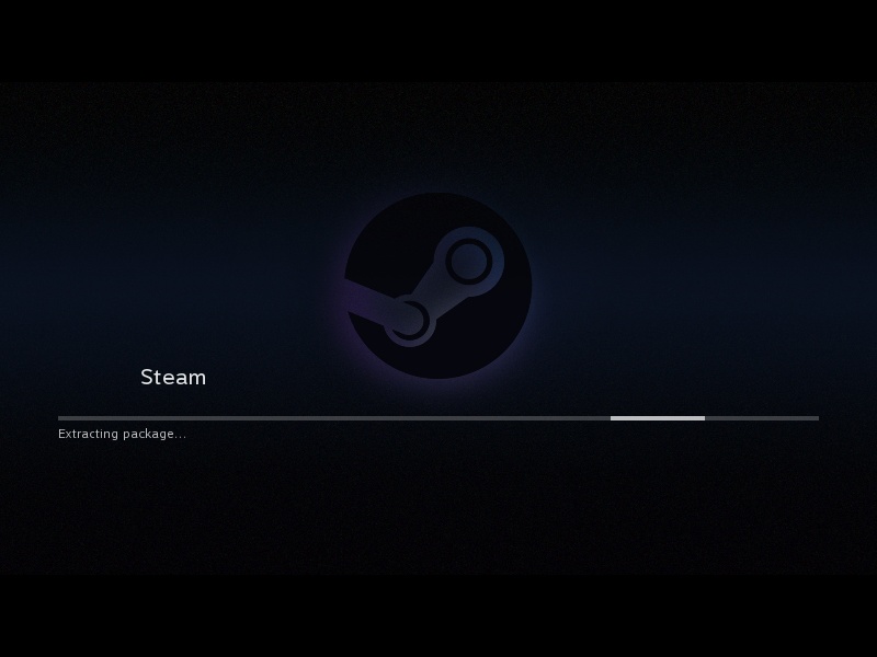 Screenshot SteamOS-installatie