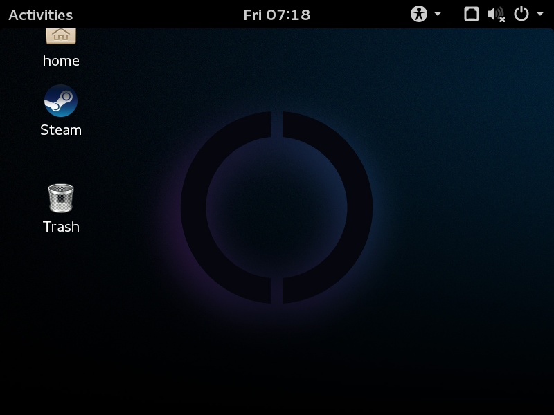 Screenshot SteamOS-installatie