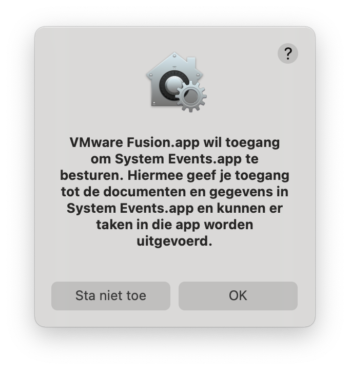 Screenshot macOS-waarschuwing