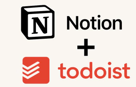 Notion en Todoist logo's