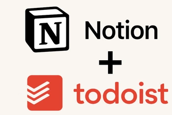 Notion en Todoist logo's
