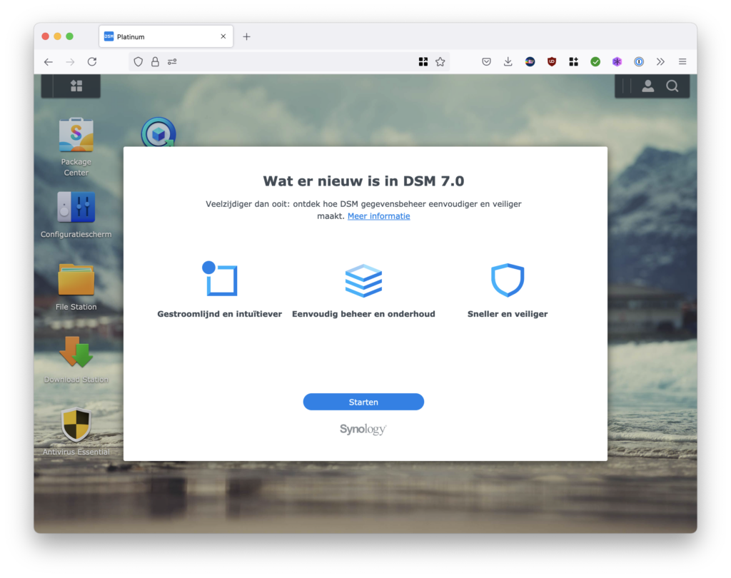 Screenshot rondleiding DSM 7.0 (1)