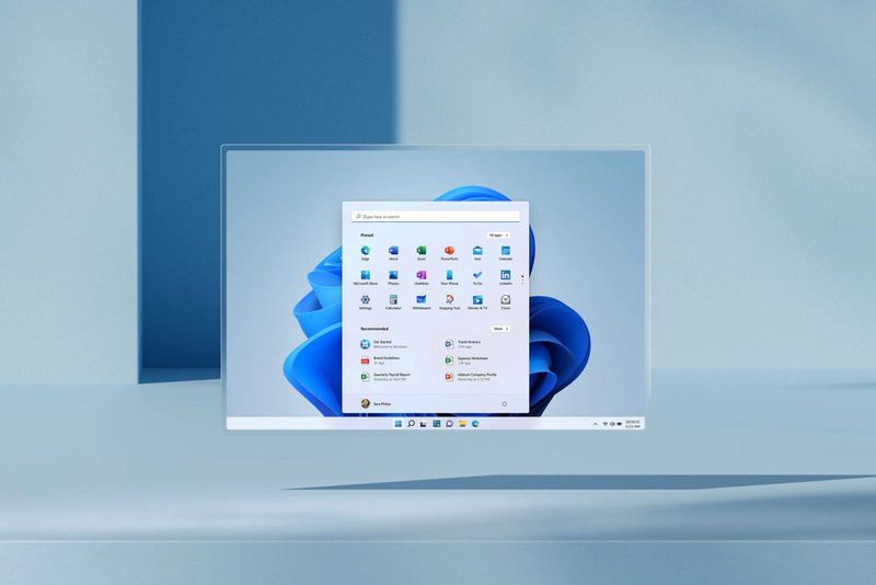 Screenshot van Window 11 op een Surface