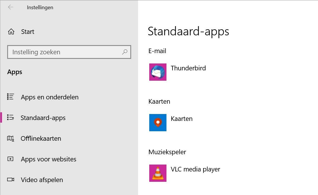 Hero image van Stel je favoriete apps in Windows 10 als standaard in