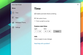 Auto Dark Mode screenshot