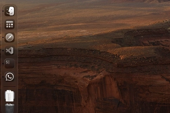 Screenshot van de dock in macOS Tahoe