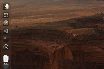 Screenshot van de dock in macOS Tahoe