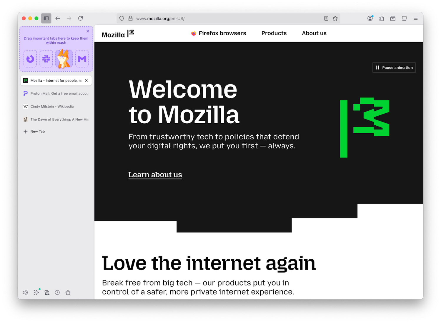 Screenshot van Firefox