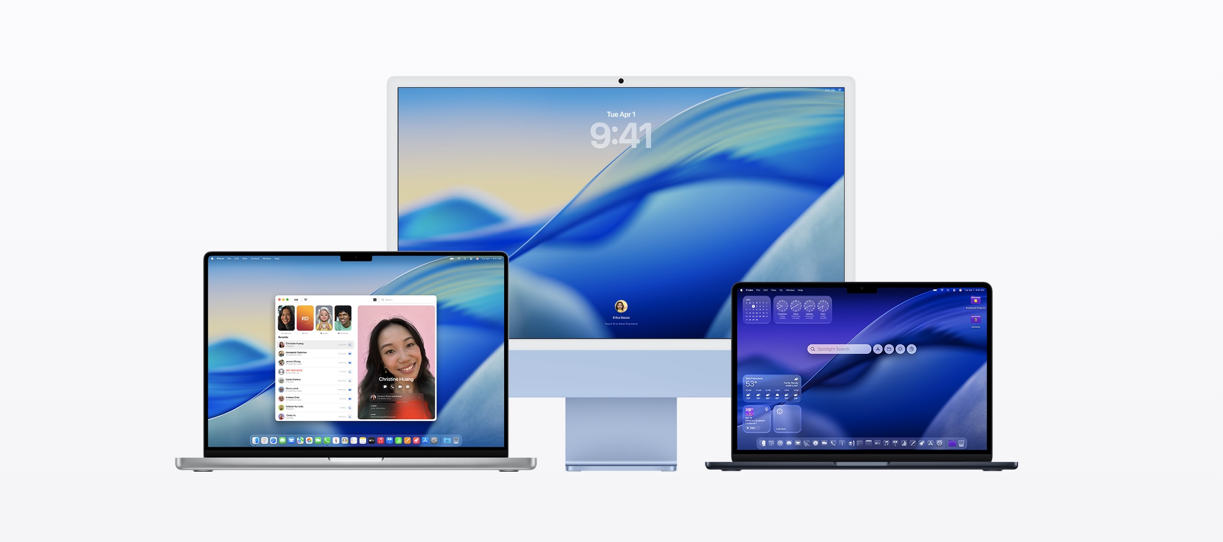 Screenshot van Macs met daarop macOS Tahoe