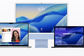 Screenshot van Macs met daarop macOS Tahoe