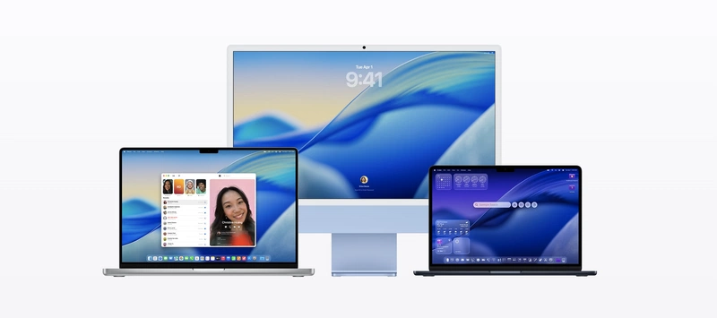 Screenshot van Macs met daarop macOS Tahoe