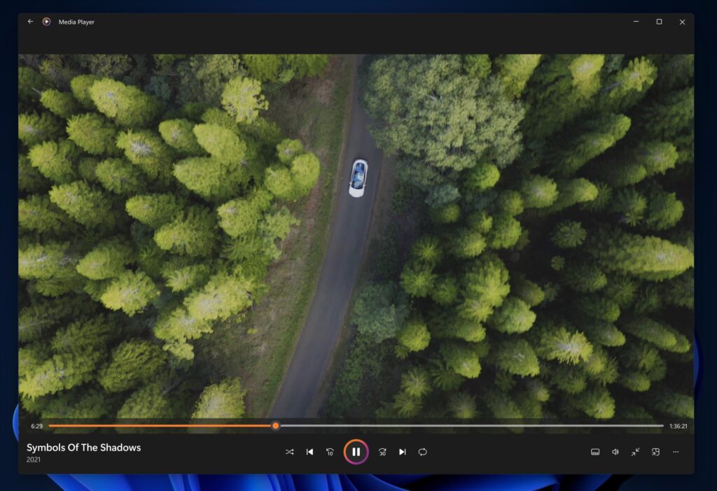 Screenshot video afspelen mediaspeler Windows 11