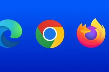 Logo's van Chrome, Edge en Firefox