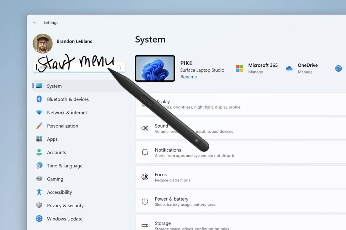 Inkt in tekstvakken in Windows 11