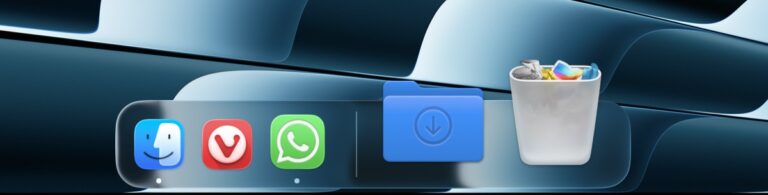 Screenshot Dock macOS 26.