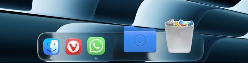 Screenshot Dock macOS 26.