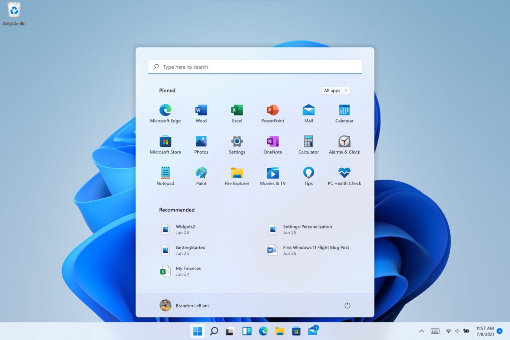 Bijgewerkt Startmenu Windows 11