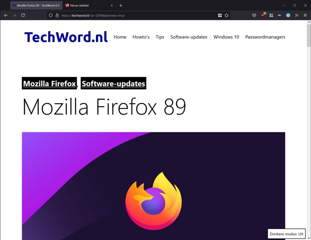 Screenshot Firefox 89