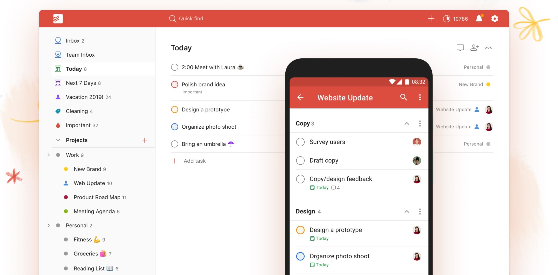 Todoist highlight