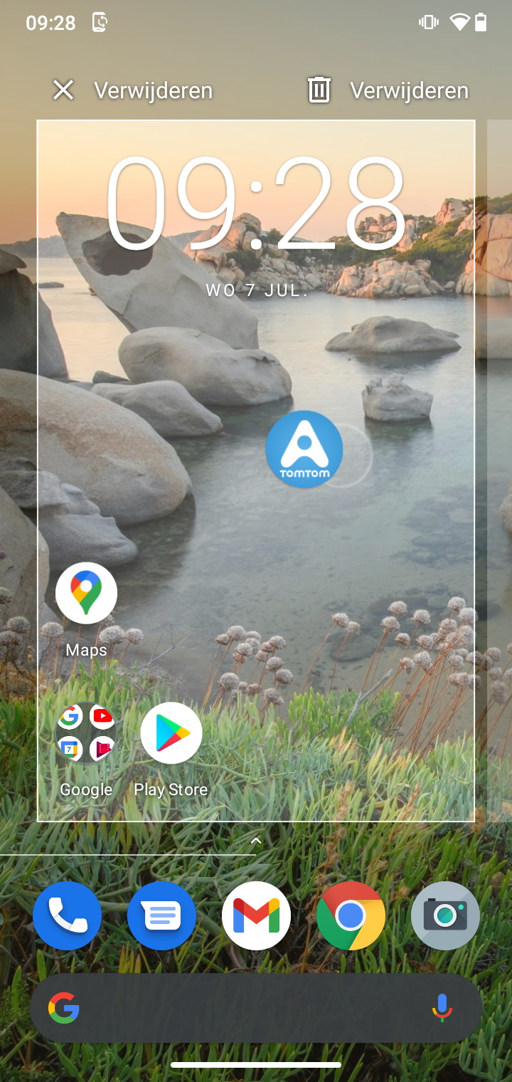 Screenshot homescreen wijzigen