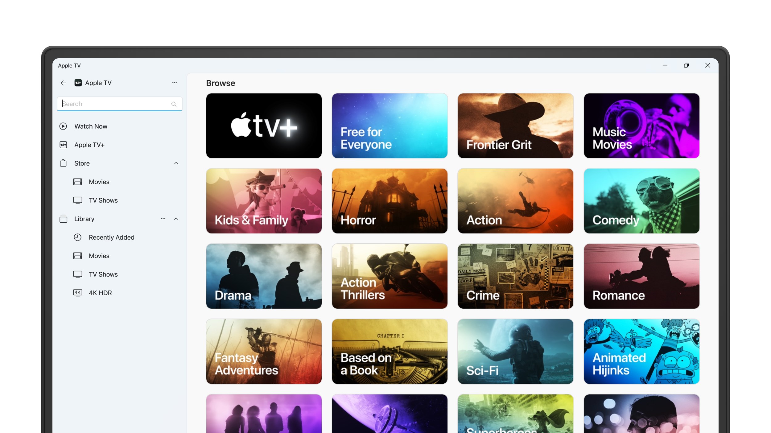 Apple TV-app op Windows