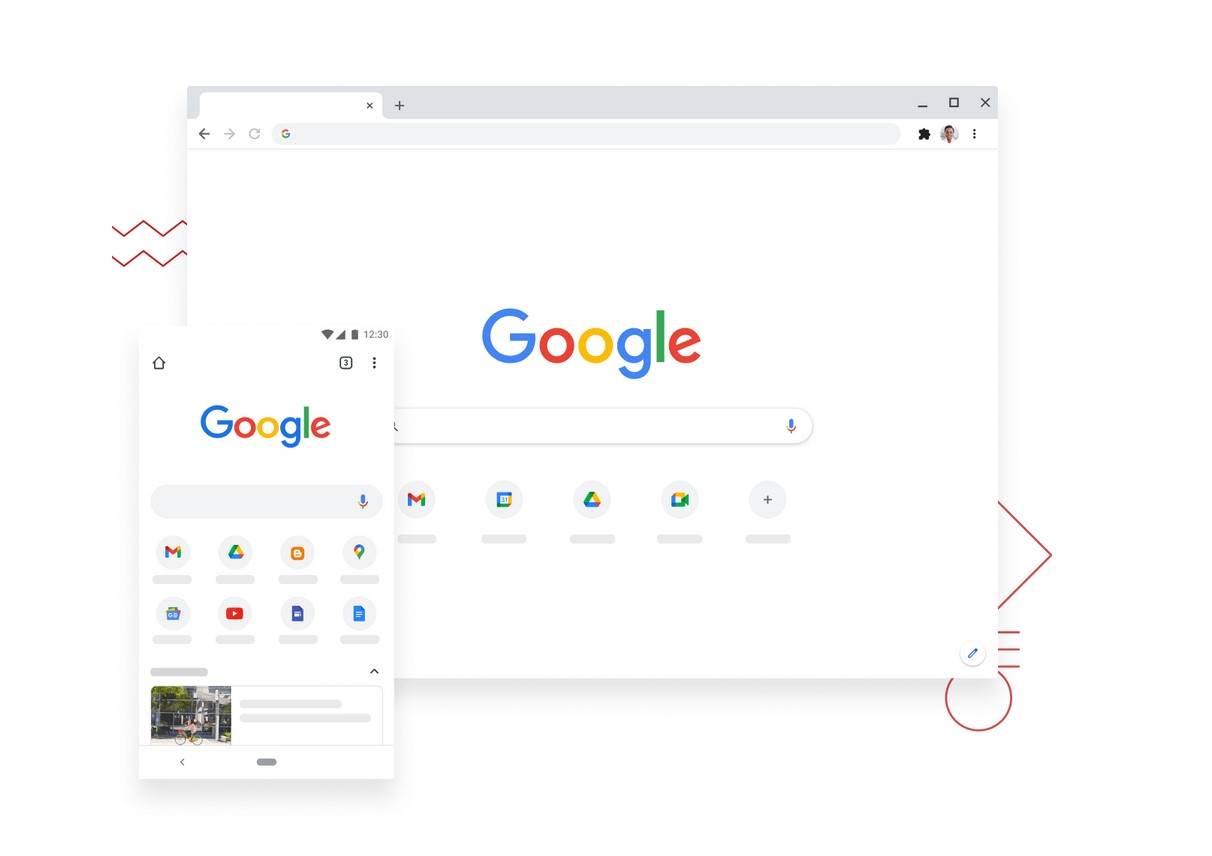 Google Chrome op mobiel en desktop