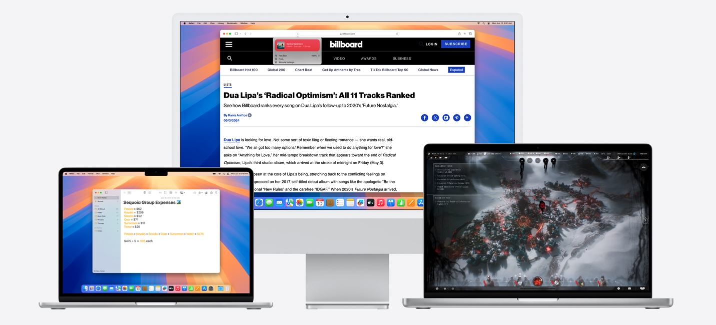 Macs met macOS Sequoia erop